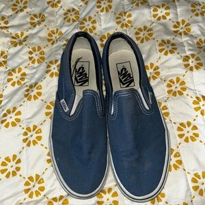 Vans Blue Classic Slip-On Sneakers